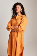 Mango Co-Linen Round Hem Kurta Set On Sale