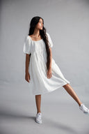 Taj Linen Farm Dress On Sale