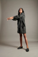 Dhaari Linen Billow Shorts Set On Sale