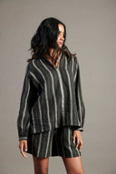 Dhaari Linen Billow Top - Sale
