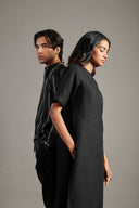 Kohl Linen Half Sleeves Kurta On Sale