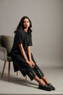 Kohl Co-Linen Half Sleeves Kurta - Sale