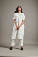 Taj Linen Half Sleeves Kurta Set