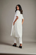 Taj Linen Half Sleeves Kurta