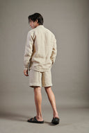 Undyed Linen Golf Shorts