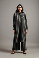 Dhaari Linen Shirt Dress - Sale