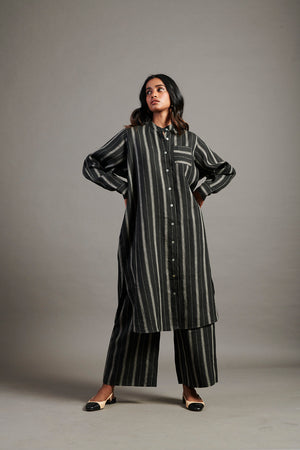 Dhaari Linen Shirt Dress