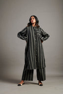 Dhaari Linen Shirt Dress - Sale