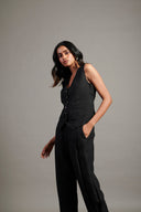 Kohl Linen Waist Coat On Sale