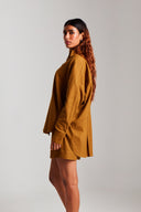 Olive Co-Linen Shorts - Sale