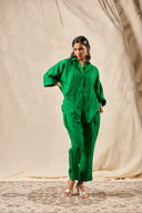 Panna Linen Pleated Pants - Sale