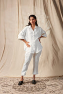 Taj Co-Linen Oversized Flared Shirt Set