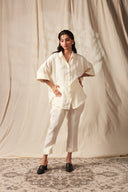 Taj Linen Oversized Flared Shirt