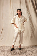 Taj Linen Oversized Flared Shirt