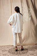 Taj Co-Linen Oversized Flared Shirt - Sale