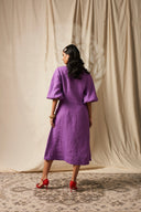 Jambu Linen Billow Dress On Sale