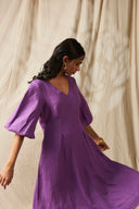 Jambu Linen Billow Dress On Sale