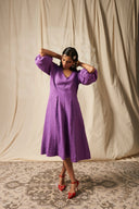 Jambu Linen Billow Dress On Sale
