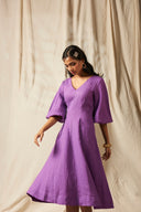Jambu Linen Billow Dress On Sale