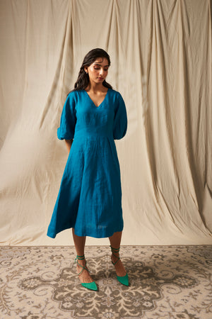 Indus Linen Billow Dress