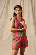 Surekha Linen Waist Coat Set On Sale
