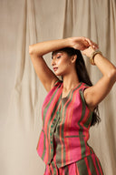 Surekha Linen Waistcoat - Sale