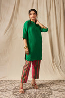 Surekha Linen Drawstring Pants On Sale