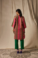 Surekha Linen Panelled Kurta Set