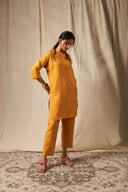 Jaisalmer Linen Pleated Pants On Sale