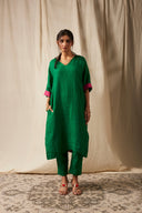 Panna Linen Dolman Kurta - Sale