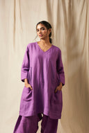 Jambu Linen Women's Kurta Set On Sale