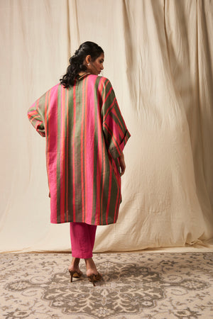 Surekha Rani Linen Overlay Set