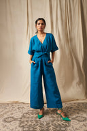 Indus Linen Wrapped Jumpsuit