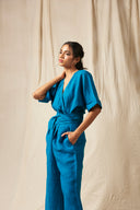 Indus Linen Wrapped Jumpsuit