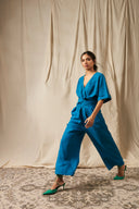 Indus Linen Wrapped Jumpsuit