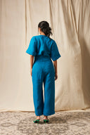 Indus Linen Wrapped Jumpsuit