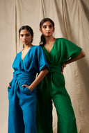 Indus Linen Wrapped Jumpsuit