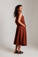Mocha Co-Linen Skirt - Sale