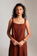 Mocha Co-Linen Skirt - Sale