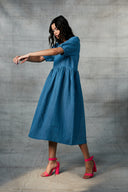 Ballpen Linen Farm Dress On Sale