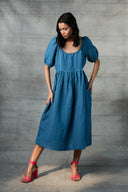 Ballpen Linen Farm Dress On Sale