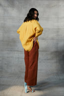 Sarsav Linen Oversized Shirt On Sale