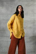 Sarsav Linen Oversized Shirt On Sale