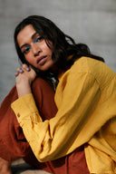 Sarsav Linen Oversized Shirt On Sale