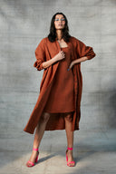 Cinnamon Linen Slip Dress - Sale