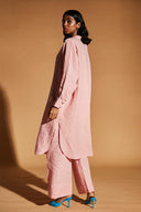 Candy Floss Linen Shirt Dress On Sale