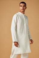 Taj Linen Men's Kurta Set On Sale