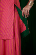 Coral Linen Sharara Kurta On Sale