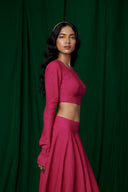 Rani Linen Crop Top and Ghera Skirt