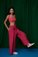Coral Linen Bustier Top - Sale
